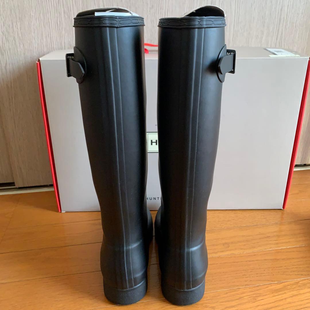 【美品】HUNTER ハンター レインブーツ 長靴 黒 UK3 / EU36