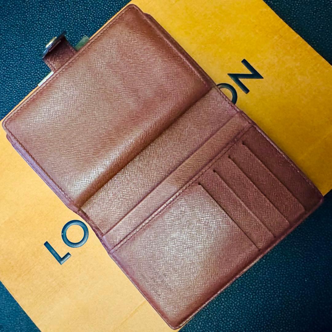 LOUIS VUITTON モノグラム ヴィエノワ ガマ口財布 外観美内側訳あり