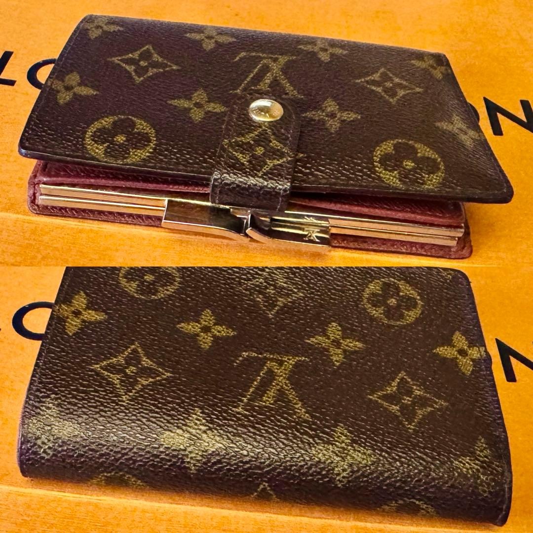 LOUIS VUITTON モノグラム ヴィエノワ ガマ口財布 外観美内側訳あり