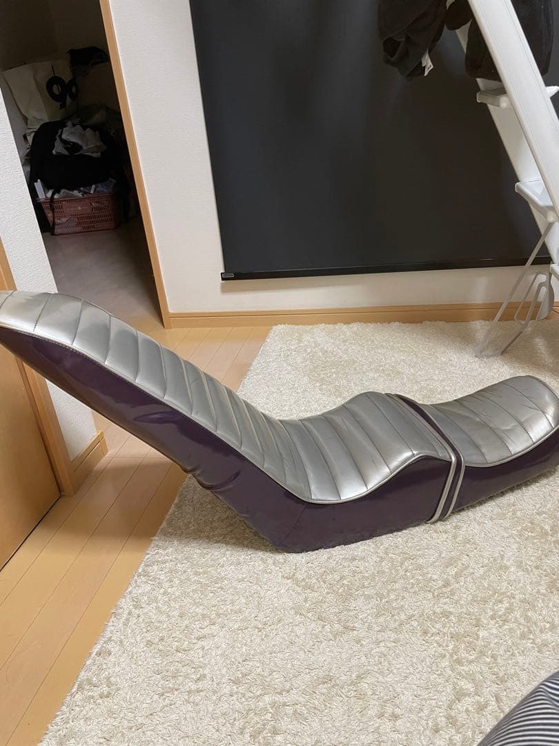 gs400 三段シート　シルバー　紫