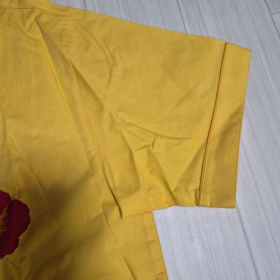 新品　KENZO イエローレディースパジャマセット 花柄刺繍Mサイズ