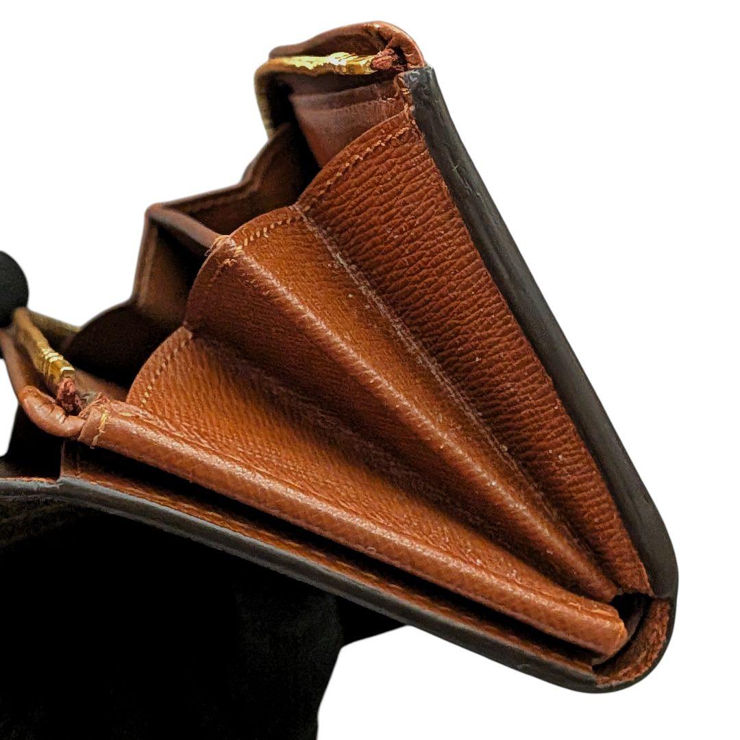 美品 ルイヴィトン モノグラム ポルトモネ ビエ トレゾール 二つ折り財布 ①