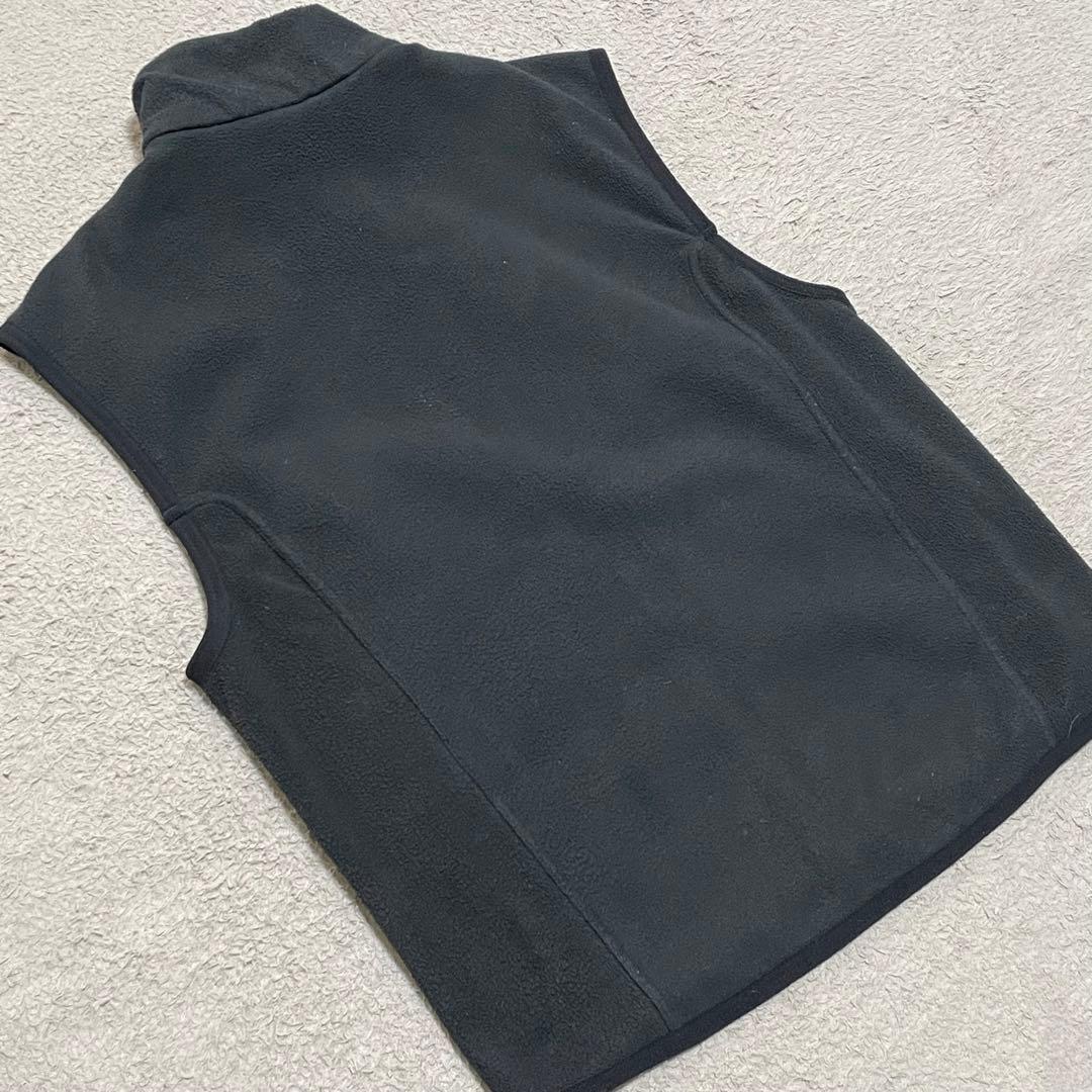 NIKE ACG フリースベスト　90s 黒タグ　ロゴ刺繍　ジップアップ　S