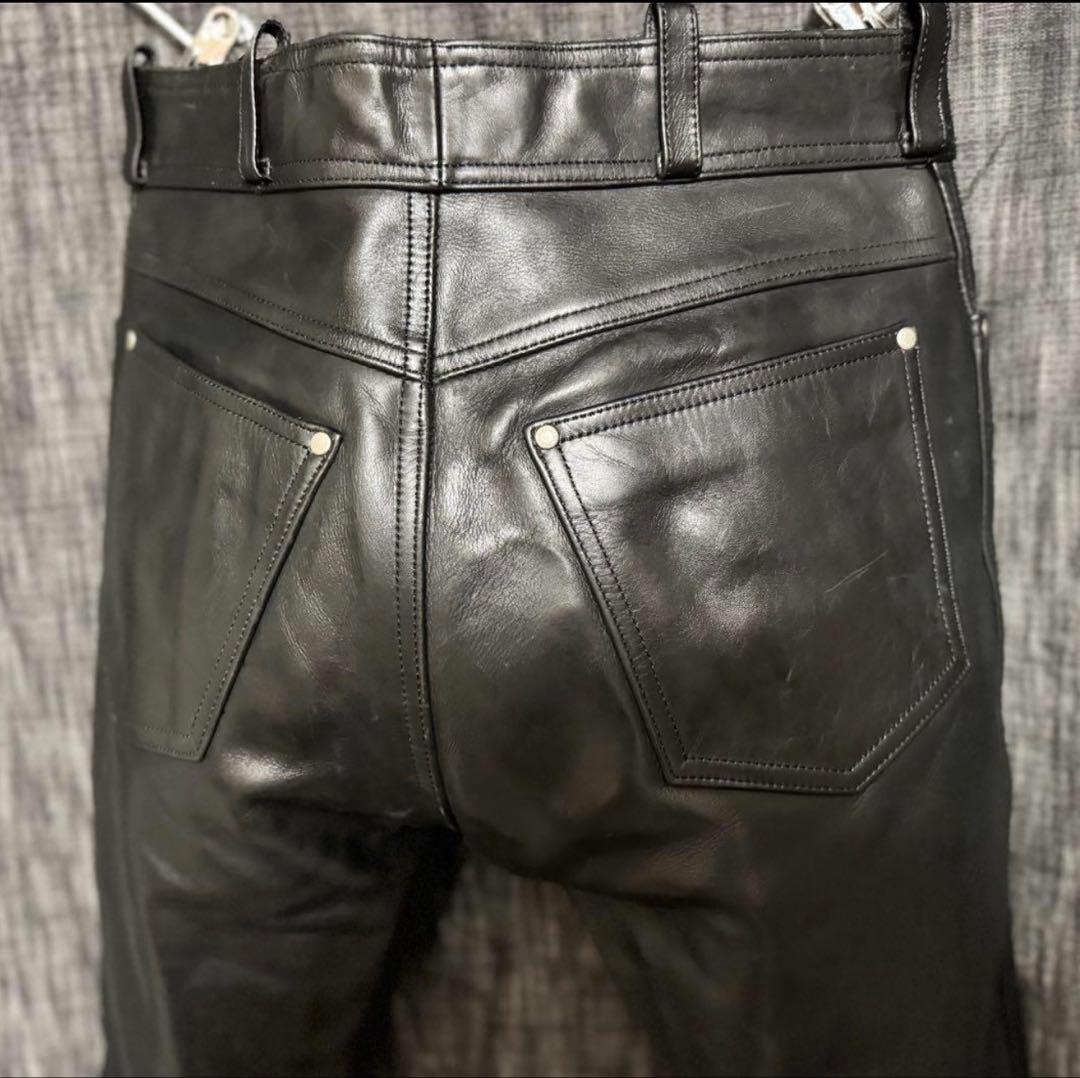 Harley-Davidson ハーレーダビッドソン　牛革　レザーパンツ　黒