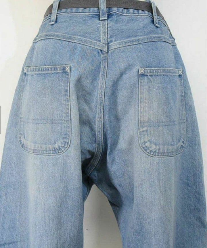 hughug　Ordinary fits　ベルト付きデニムパンツ　00