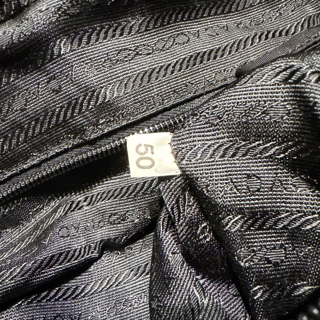 Prada プラダ　チェーンボストンバッグ　ナイロン　黒　金　ブラック