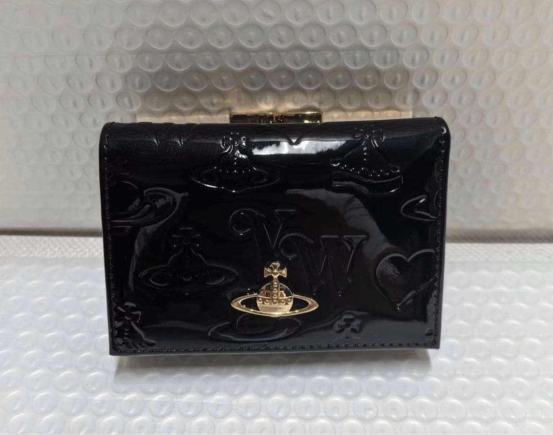 ブラック ヴィヴィアン 三つ折り財布·336955