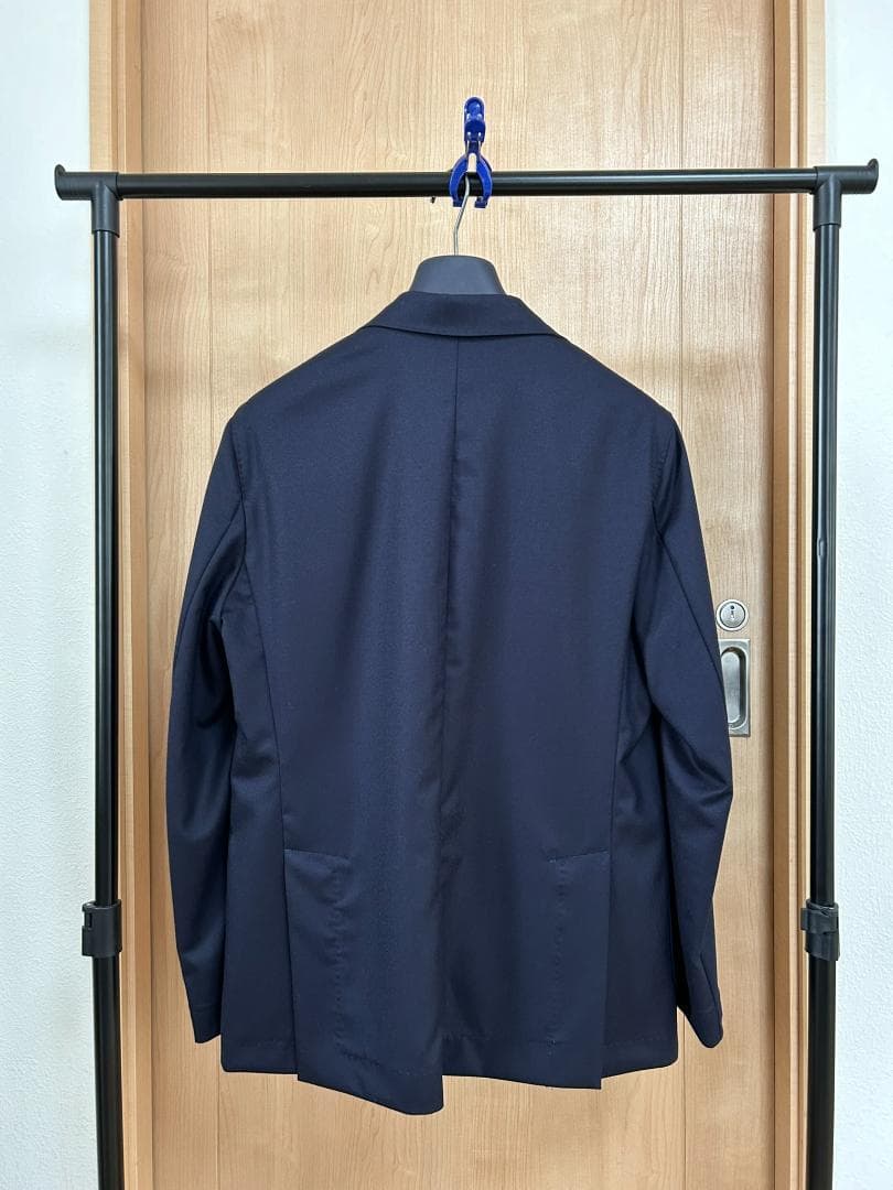 新品・未使用・タグ付き Barba バルバ テーラードジャケット 紺