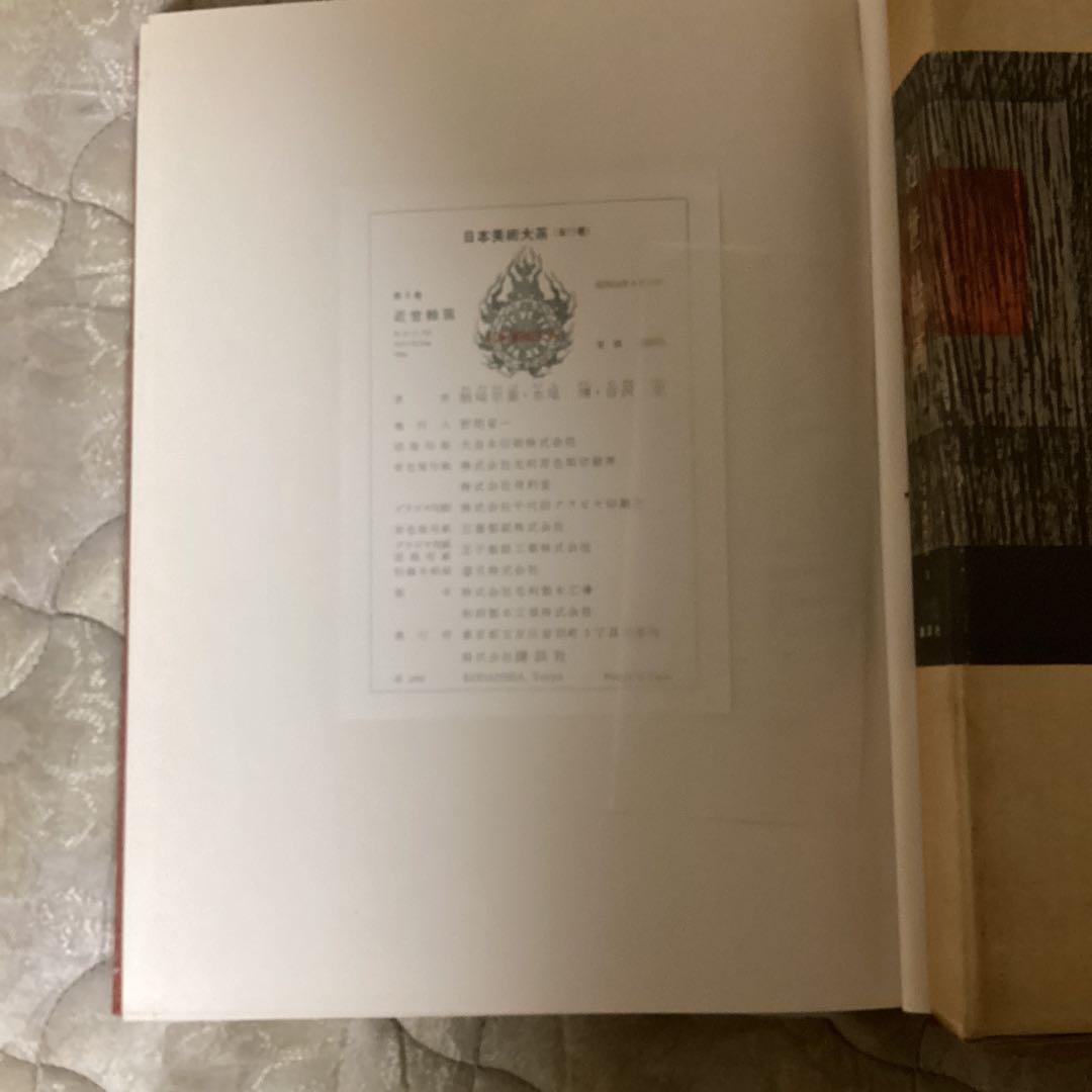 近世絵画　日本美術大系v 浅野長武監修　大塚巧藝写真　講談社写真部