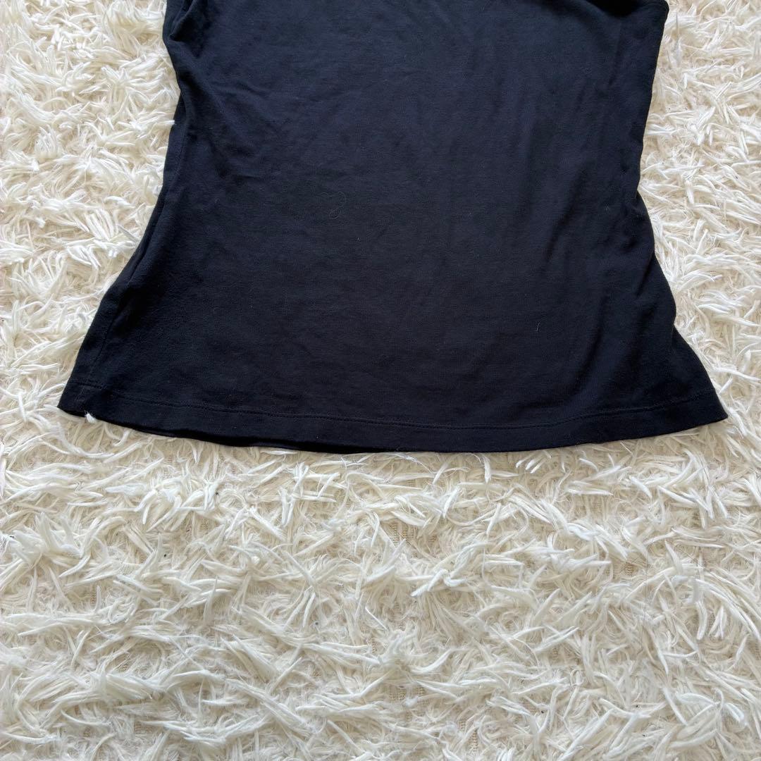 バーバリーブルーレーベル　半袖　Tシャツ　Mサイズ　黒　ボウタイ　ノバチェック