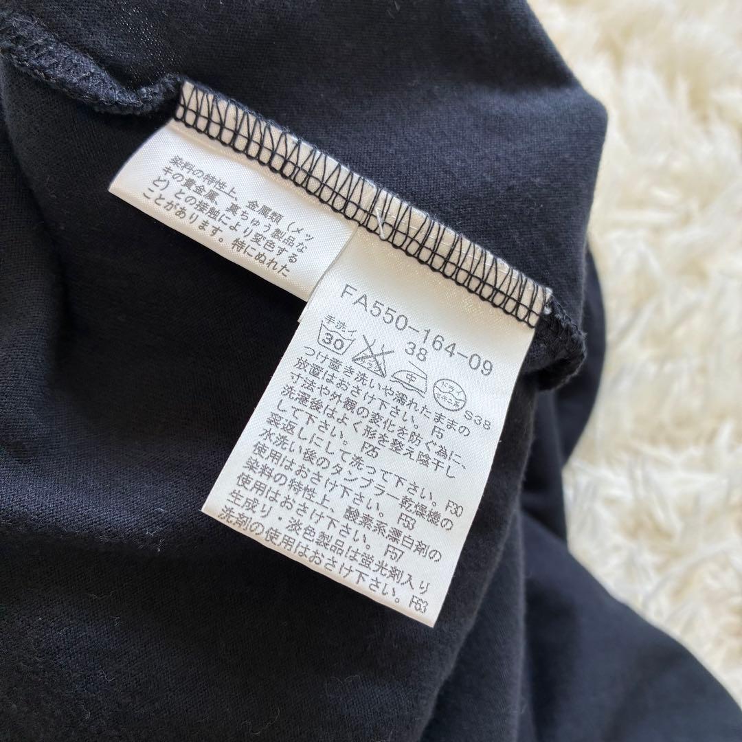 バーバリーブルーレーベル　半袖　Tシャツ　Mサイズ　黒　ボウタイ　ノバチェック