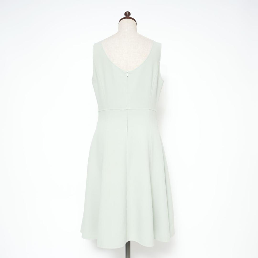 美品 FOXEY BOUTIQUE フレアワンピース グリーン 42*BD583