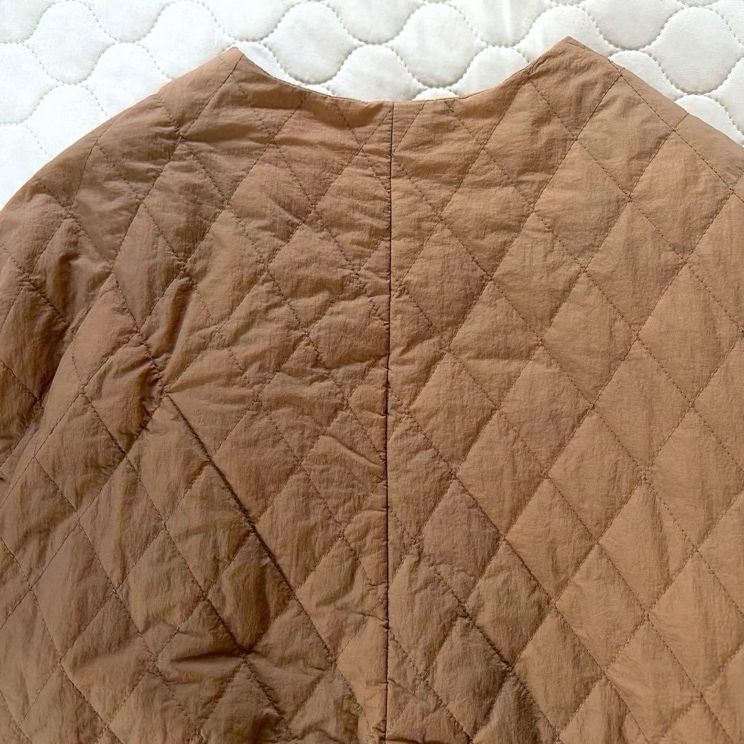 【美品】定価3.5万✴︎BEARDSLEY バルーン袖キルトコート　キャメル