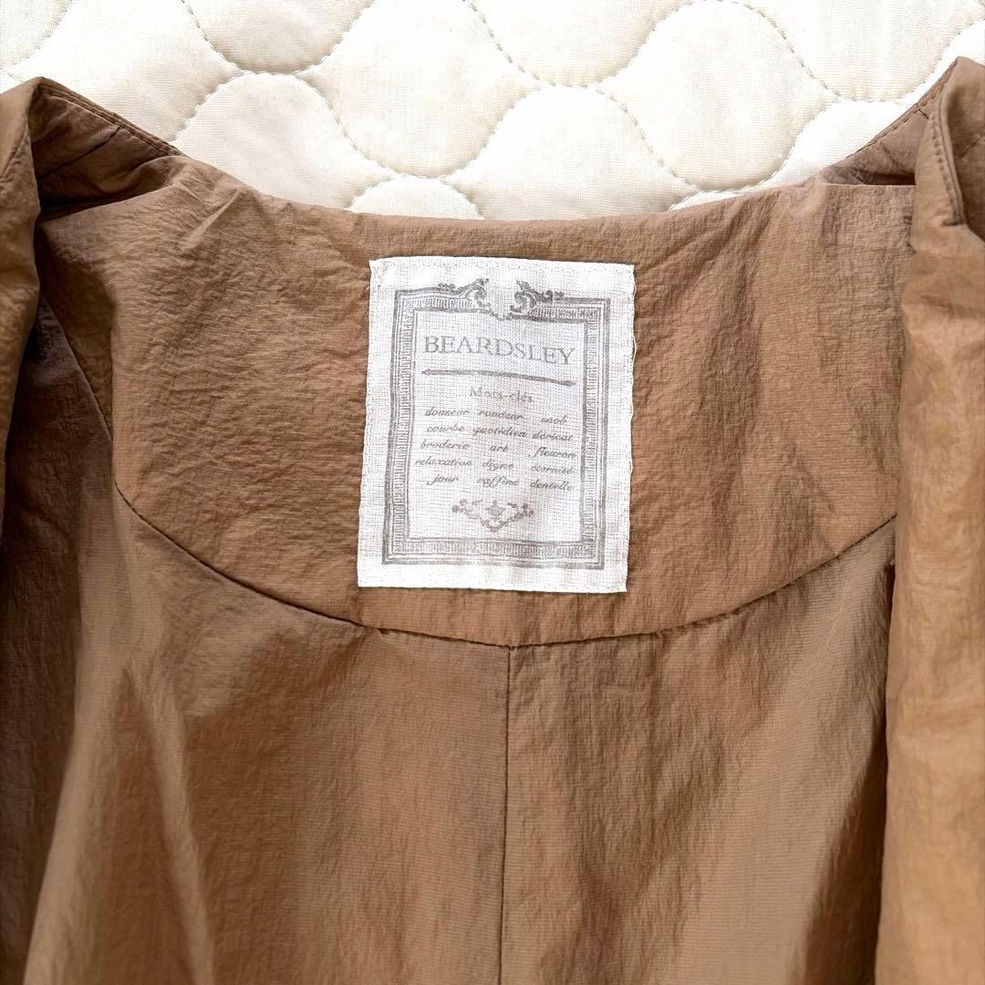 【美品】定価3.5万✴︎BEARDSLEY バルーン袖キルトコート　キャメル