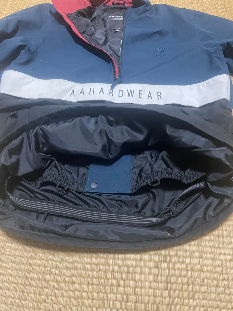 スノボ用ウェア AAHARDWEAR ネイビー レッド マウンテンパーカー