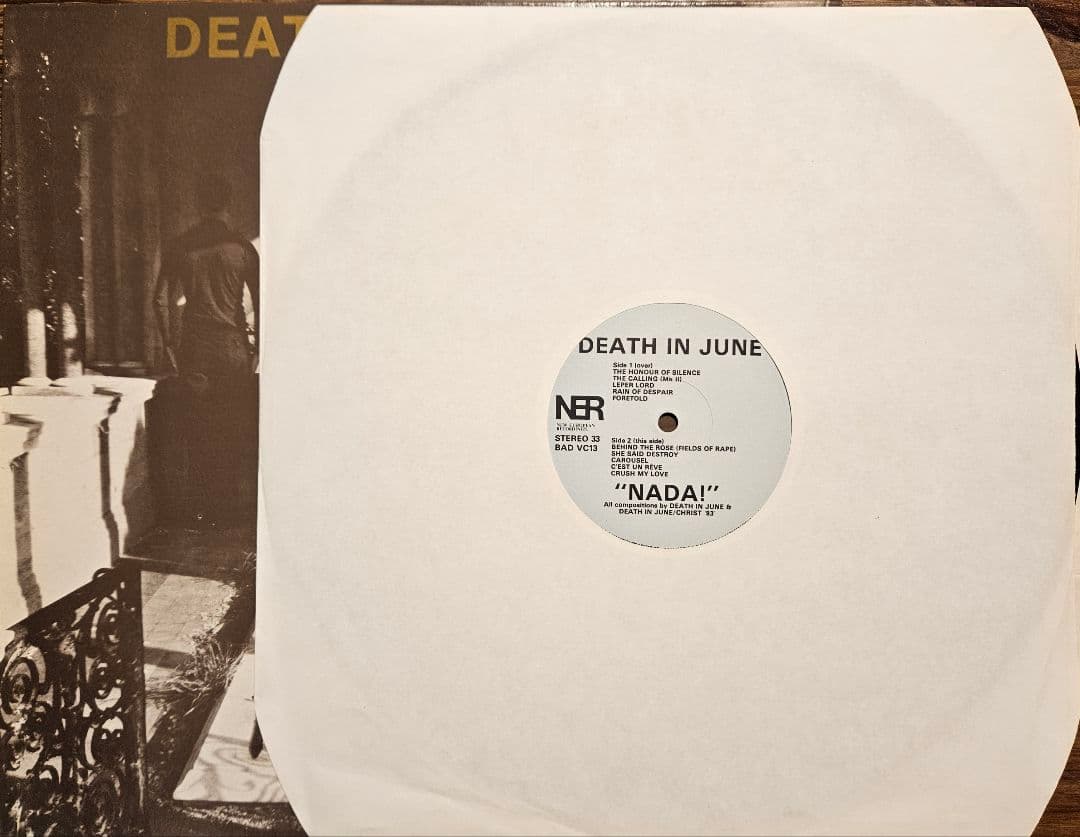 洋楽 Death in June Nada! texture cover