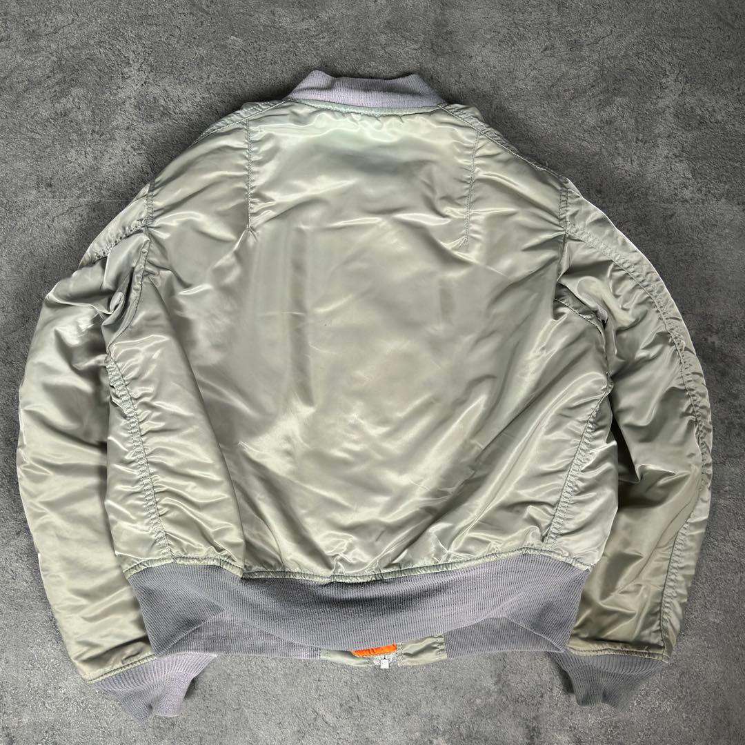 ALPHA INDUSTRIES MA-1 フライトジャケット シルバー