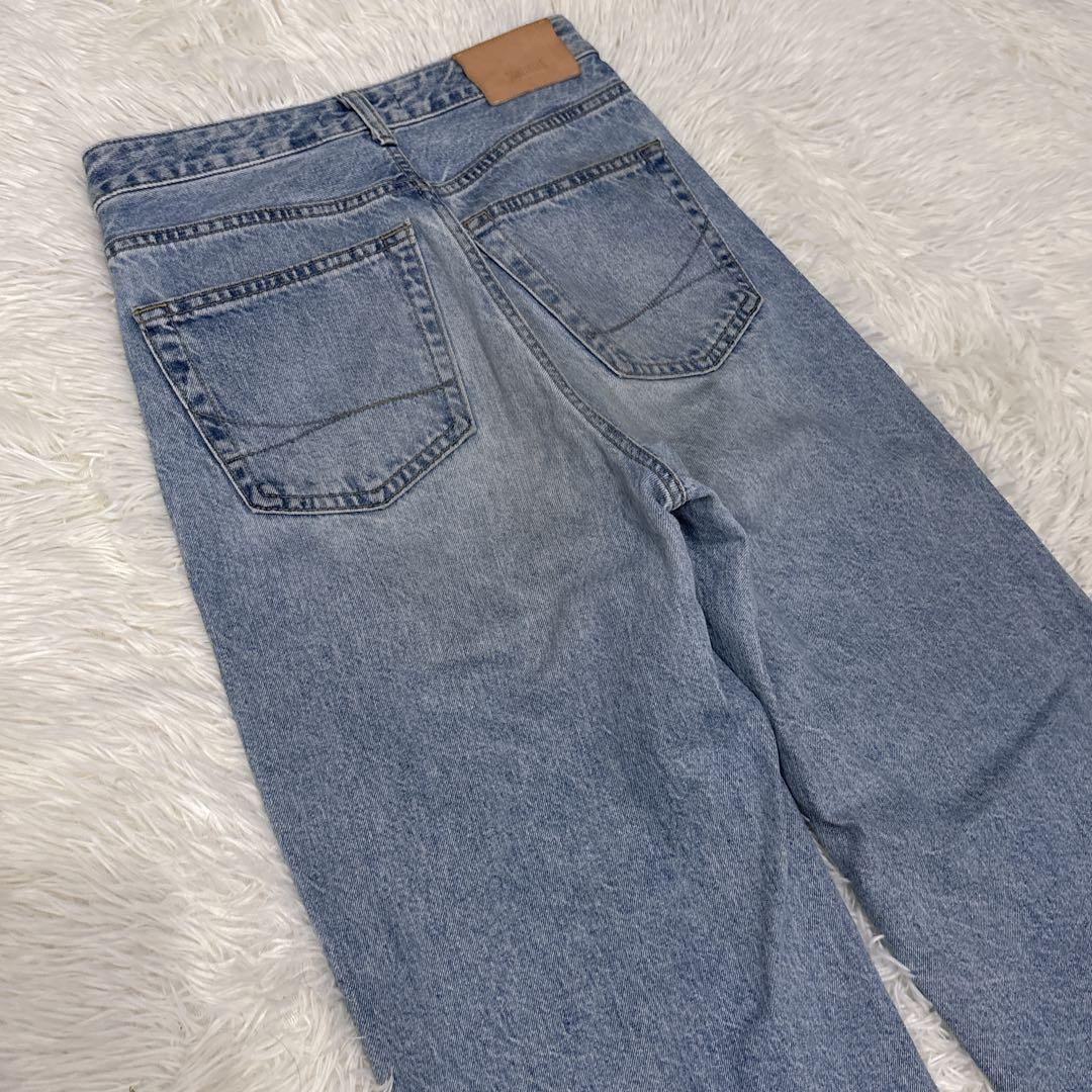 SOMETHING LISA ワイドデニム　ハイウエスト　M 美品　コットン