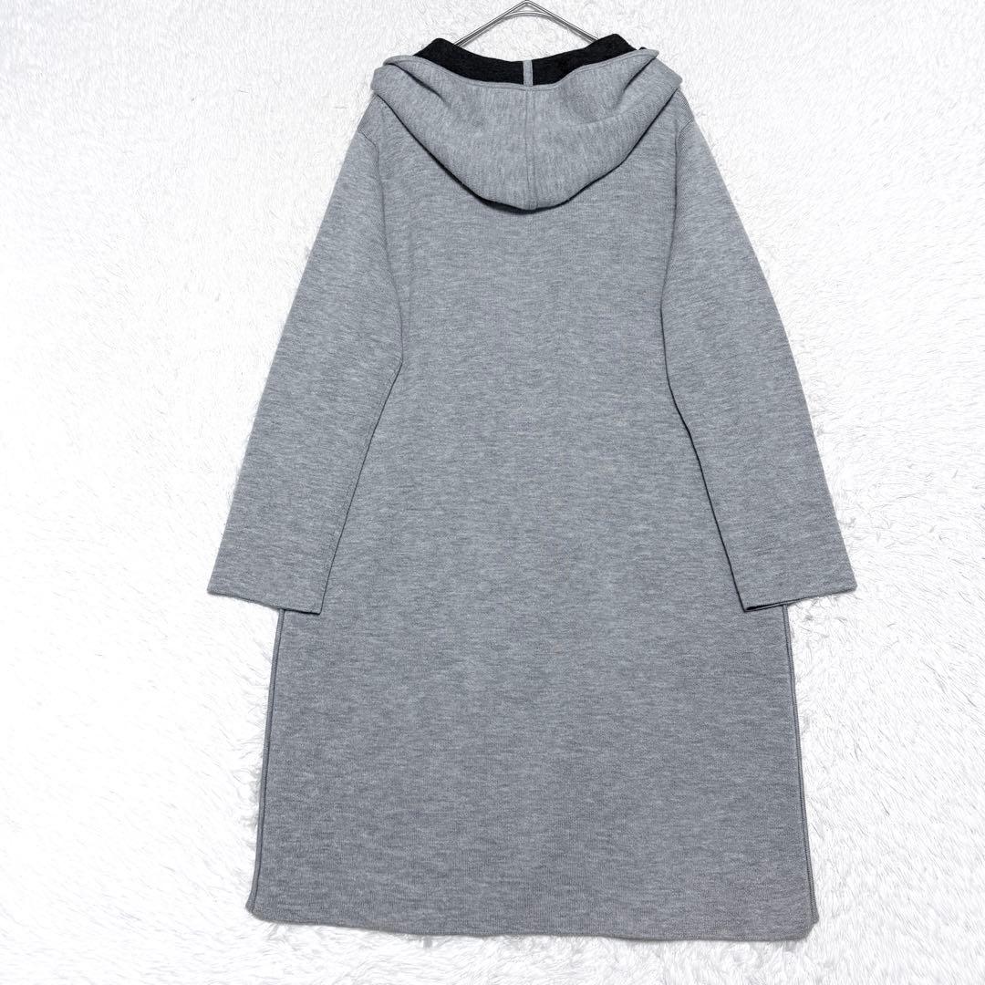 【極美品】セオリーリュクス ウール フーテッド コーディガン 上品 オフィス