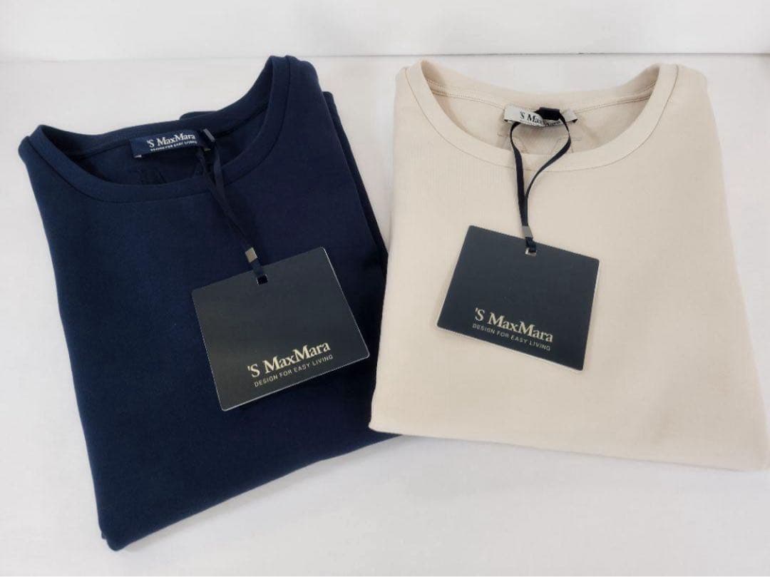S Max Mara FIANCO ジャージー ロゴ トップス ベージュ 新品！