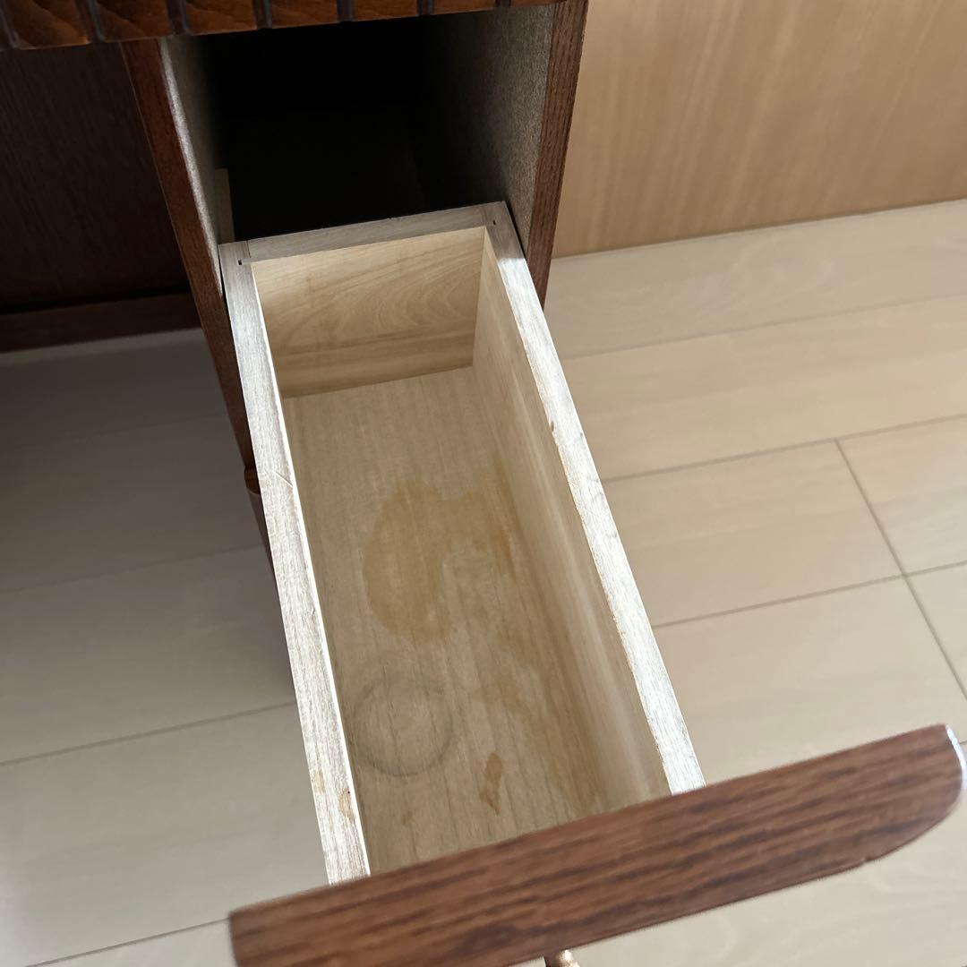 アンティーク風 木製ドレッサー ダークブラウン