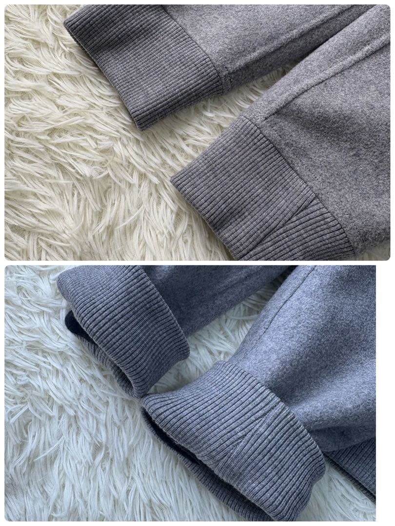 美品 Theory ウールカシミヤリバーシブルブルゾン ジャケット グレー 紺