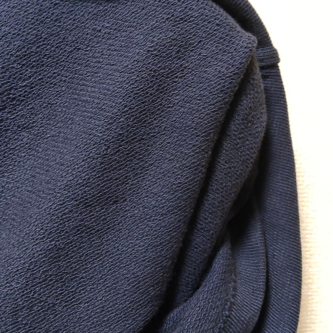 美品 45rpm スウェット ベスト スタンドカラー 紺 5 XL ノースリーブ