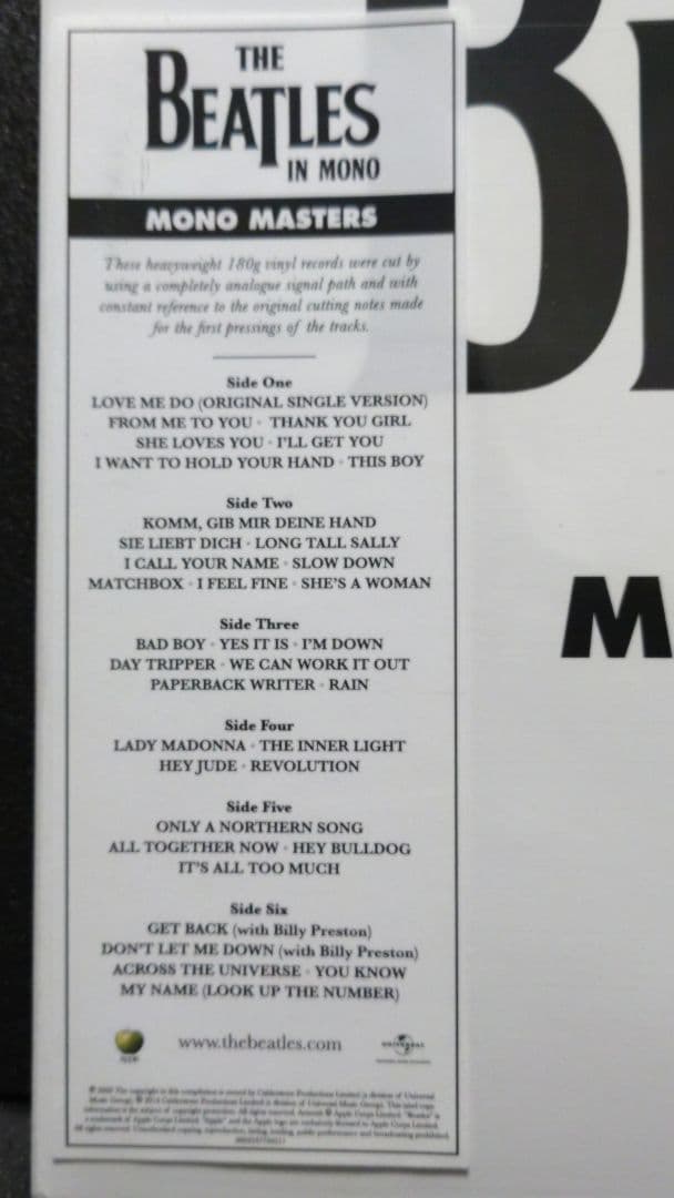 洋楽 THE BEATLES / MONO MASTERS (3 LP vinyl)