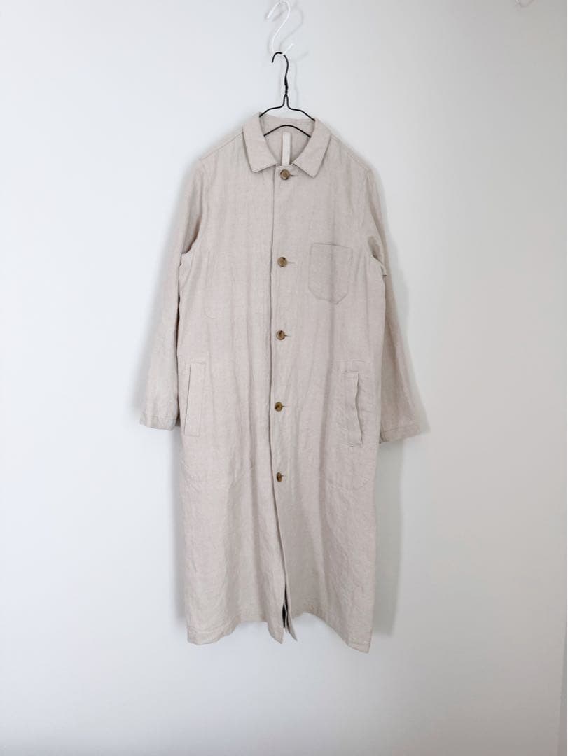 siiwa ／リネンコーティングショップコート