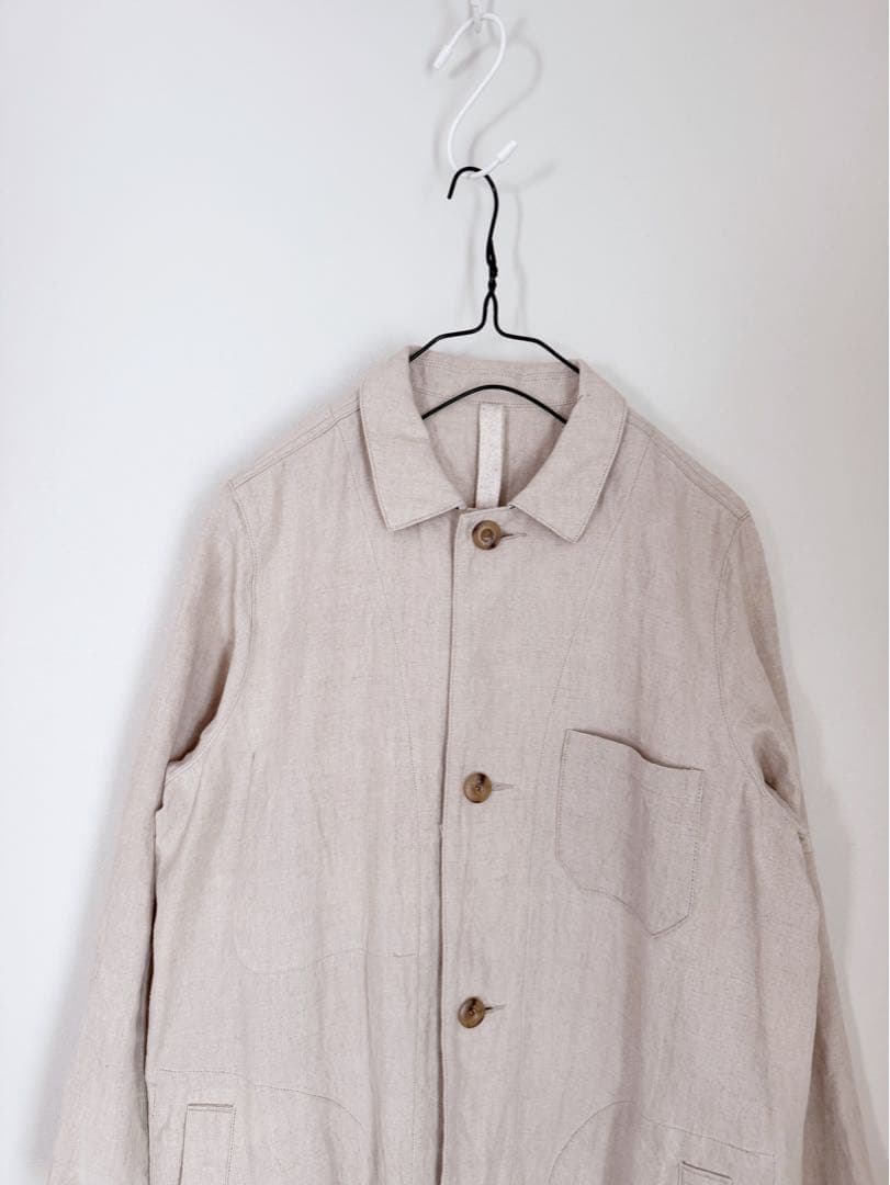 siiwa ／リネンコーティングショップコート