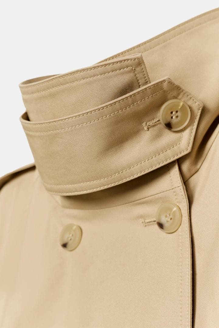 ZARA ショート丈ハイネックトレンチコート　Mサイズ