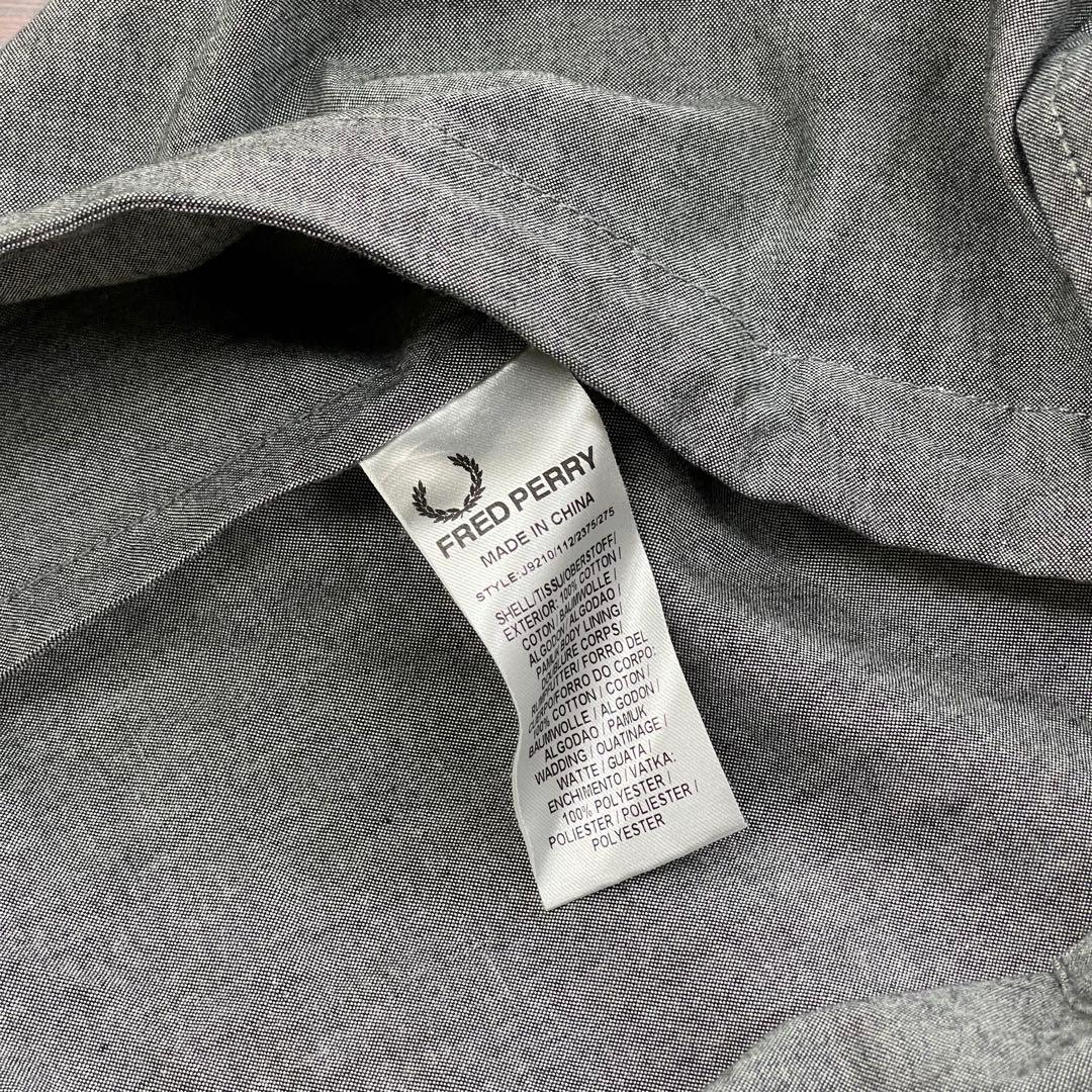 Fred Perry フレッドペリー グレー モッズコート L寸 美品