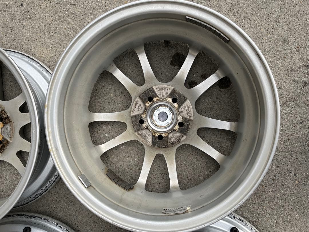 ラクティス等に16インチ 5 1/2Jスポーク シルバーホイール 4本セット