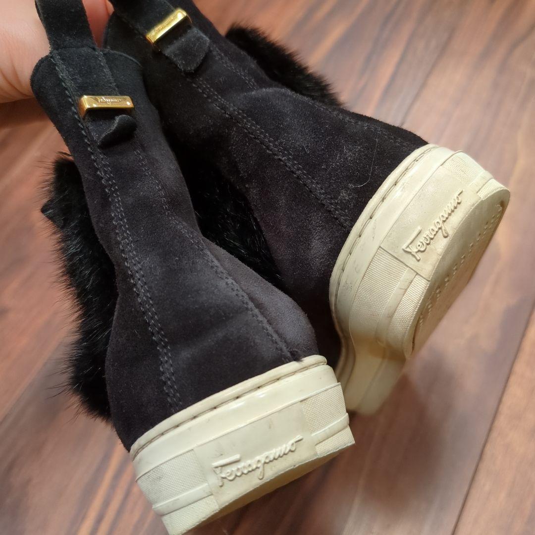 SALE！Ferragamoファースエードショートブーツ スニーカー
