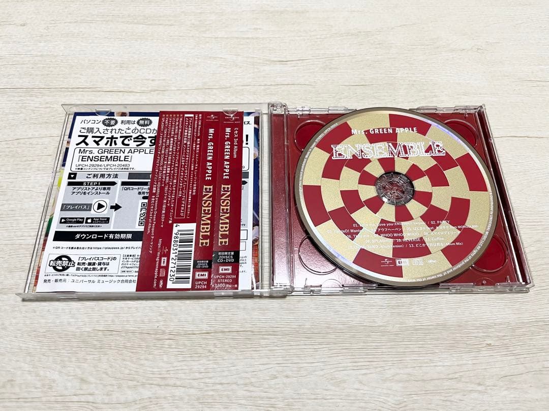 Mrs. GREEN APPLE / ENSEMBLE 初回限定盤