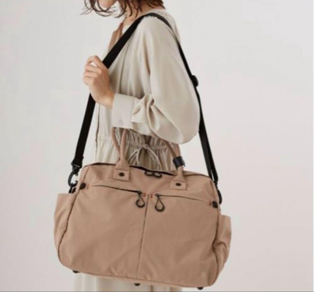 美品　BRUNO MILESTO ミレスト TROT ダッフルバッグ ベージュ
