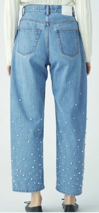★未使用新品★MACPHEE パールデニム コクーンテーパードパンツ