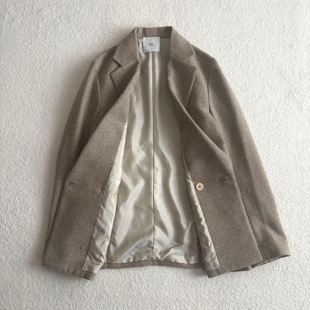 IENA LA BOUCLE 杢ツイード テーラードジャケット　36