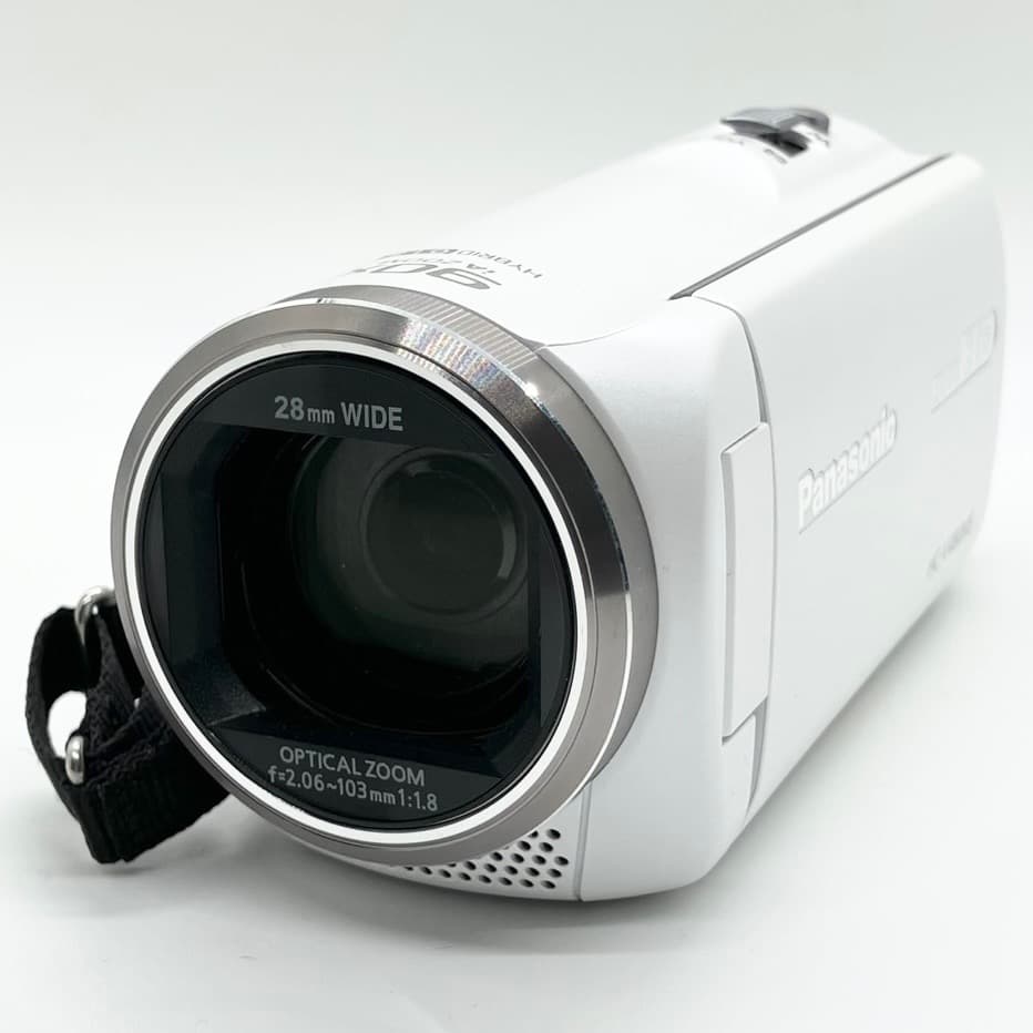 美品✨パナソニック HC-V480MS ホワイト ビデオカメラレコーダー 中古