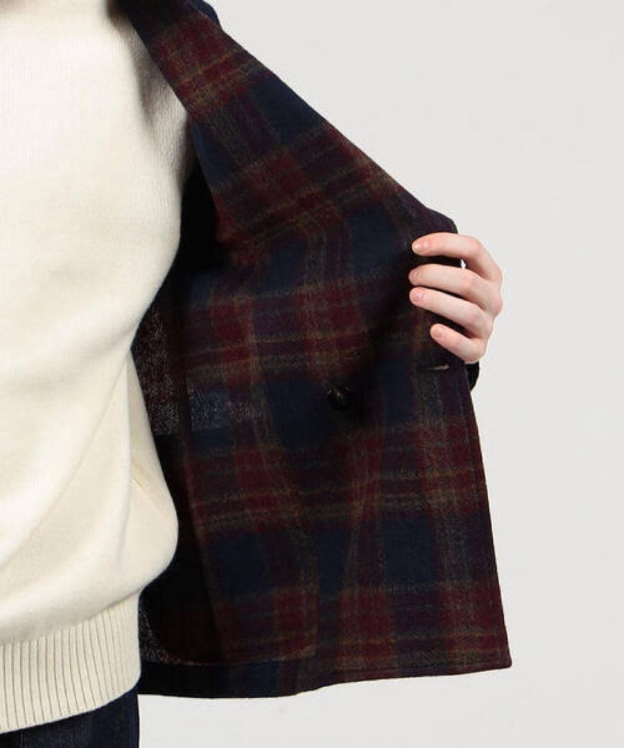 トゥモローランド 23AW 伊製ガーゼウールダブルブレスト4Bジャケット クルニ