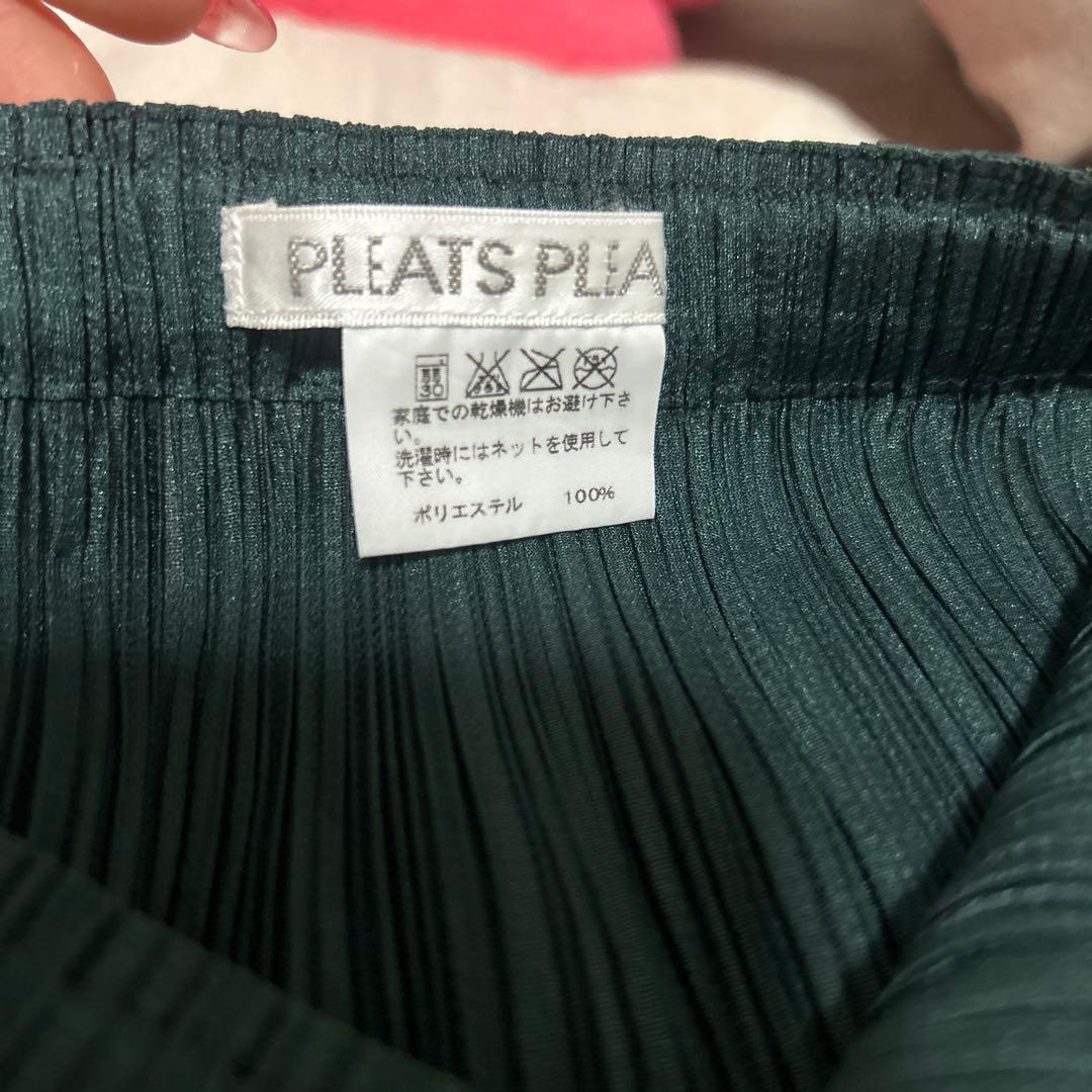 PLEATS PLEASE ダークグリーン プリーツスカート　新品未使用
