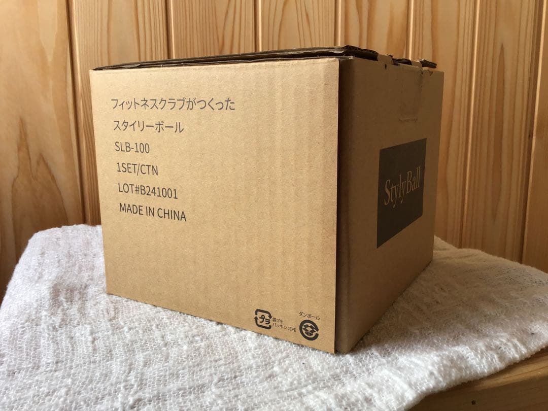 スタイリーボール　（体幹サポートベルト付き） 　　　　 　　（未使用に近い）