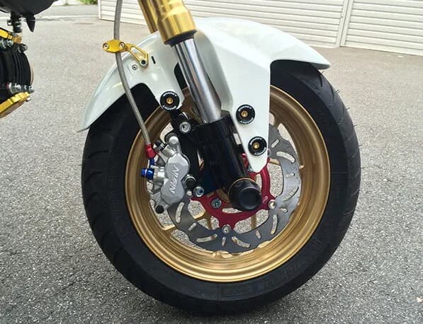 NISSIN ニッシン 2POTキャリパー 銀 GROM NSR50など対応