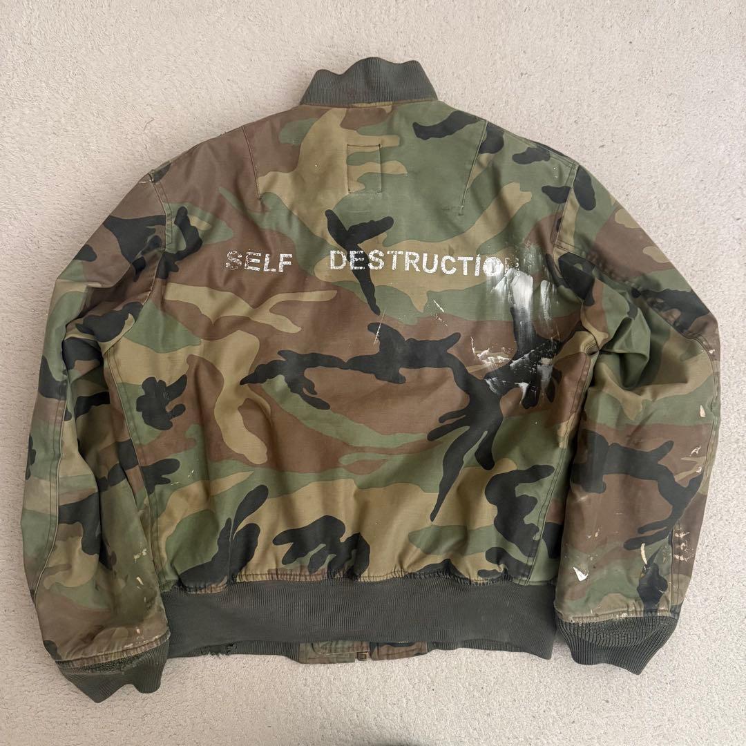 ジャケット・アウター society de nobodies camo bomber jacket