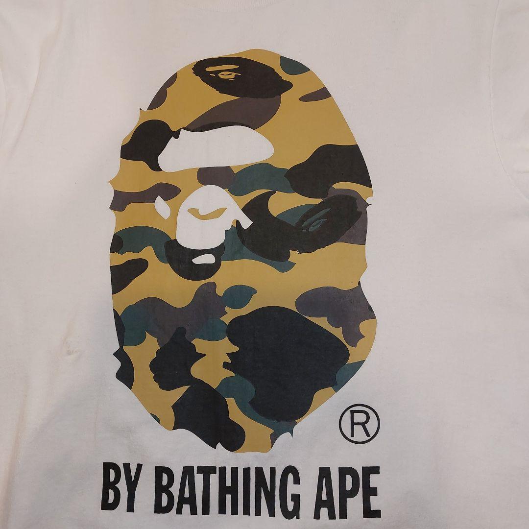 ※難点有り A BATHING APE カモフラ TEE Size S