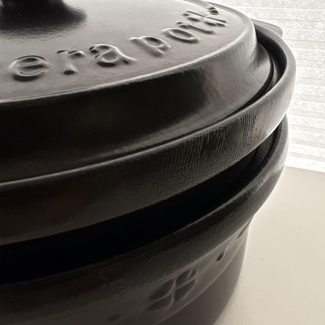 Cera Pot チャコールブラック網付き