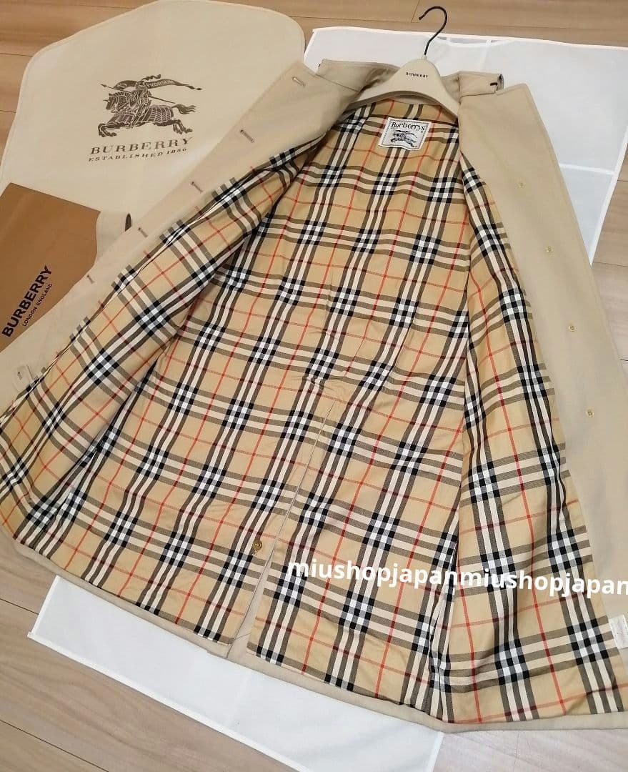 貴重希少●S〜M ヴィンテージ BURBERRY　シングル　トレンチコート