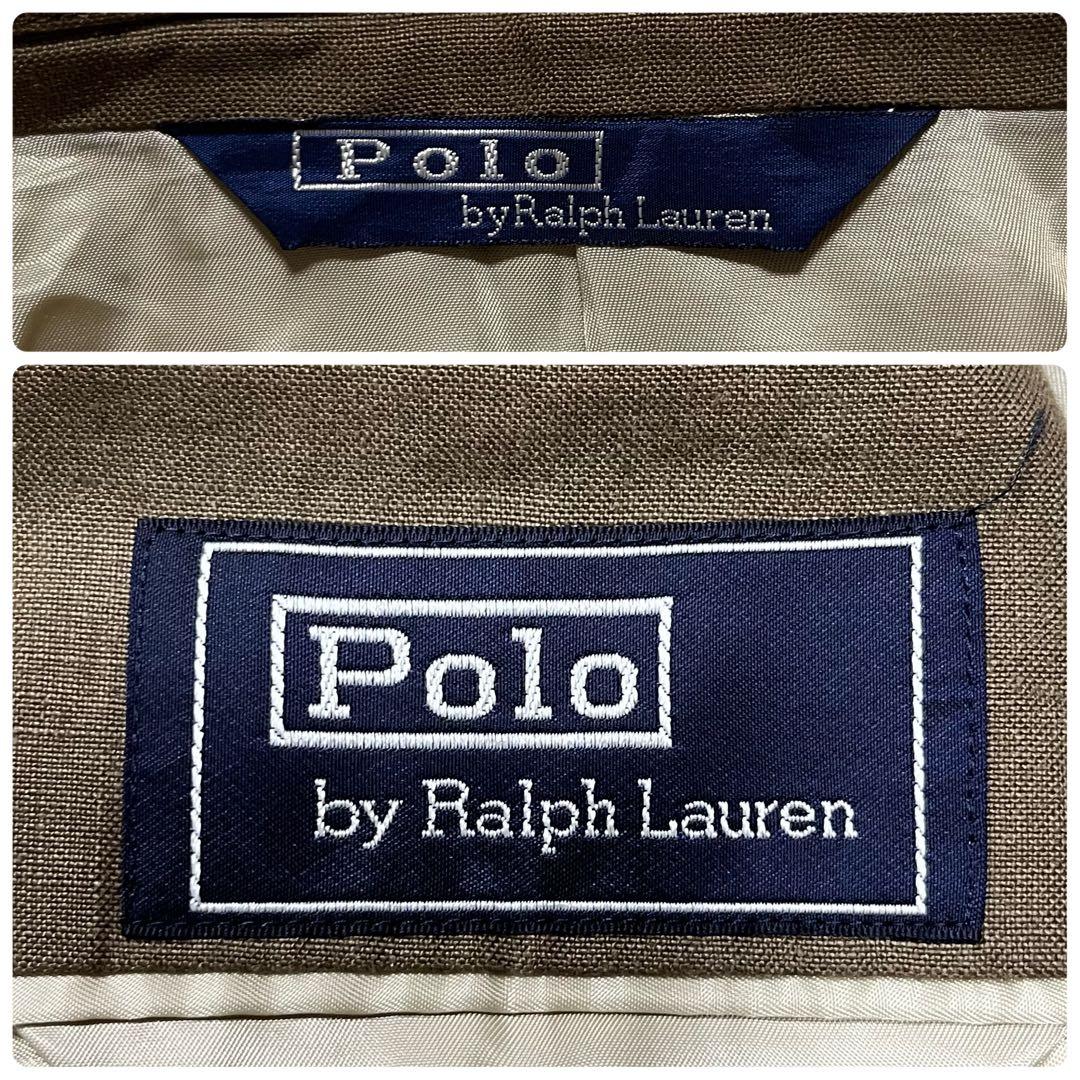 大きめ✨ Polo by ラルフローレン　麻100% テーラードジャケット L