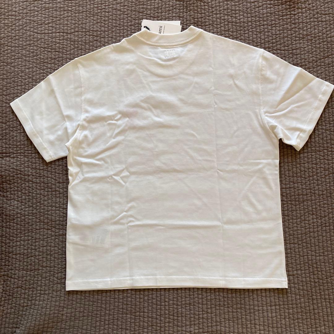 【未使用】ami paris アミパリス ハート刺繍入り 半袖Tシャツ