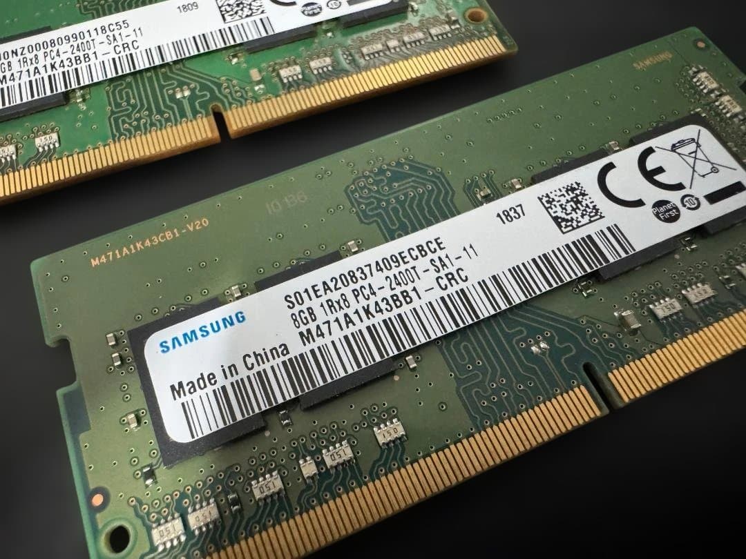 Samsung DDR4 メモリ 8GB×2枚（計16GB）PC4-2400